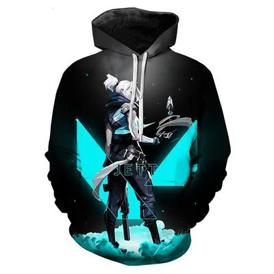 Heißes Spiel Valorant Grafik 3D Druck Hoodies für Männer Lässige Übergrößen Pullover Sweatshirt Herren Damen Hoodie Sudaderas Tops