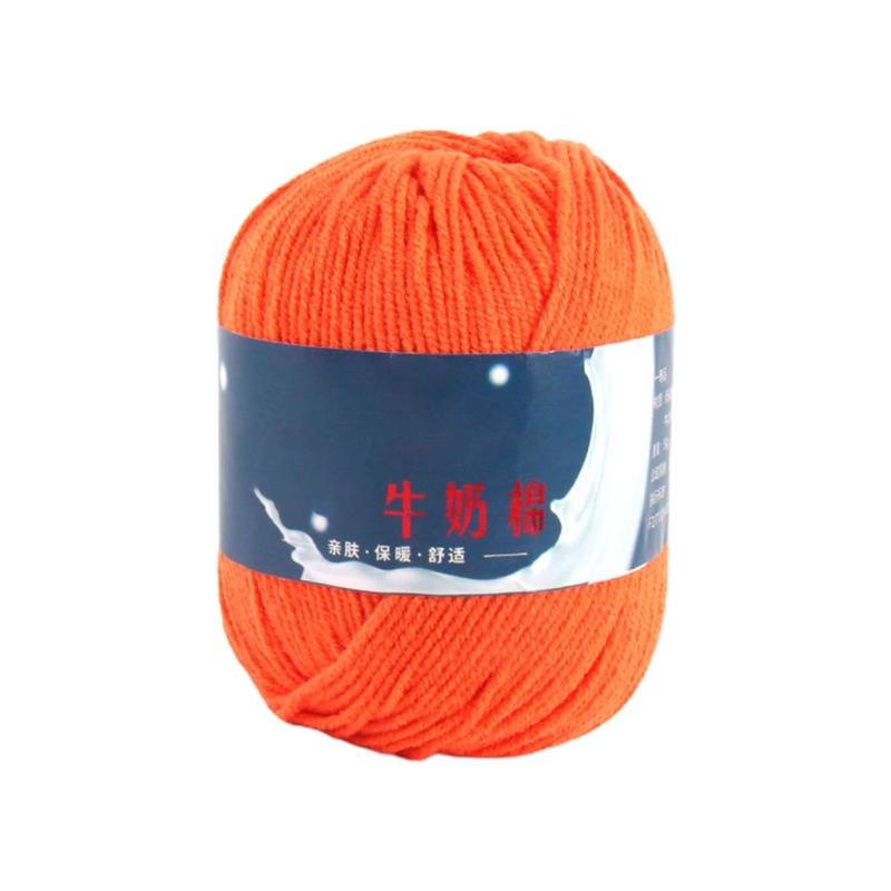 DIY Knitting Yarn Cotton Yarn Cream Hand Washable Knitted Yarn Easy To Store