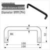 Solid 304 Stainless Steel U-Shaped Cabinet Handle