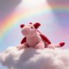 Sky Dragon Plush Toy Large Rainbow Flying Dragon Soft Stuffed Animal For Kids Gift