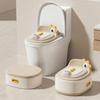 3-in-1 Potty Trainer, Toilet Seat, and Step Stool with Dinosaur Theme