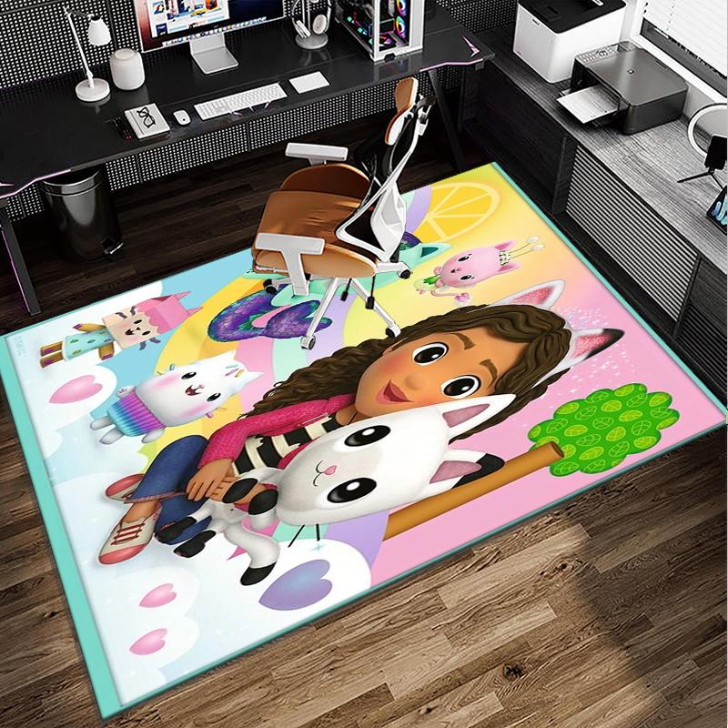 Rainbow Friends Dollhouse Office Rug Chair Mat, Game Carpet, Suitable for Front Door, Bedroom, Living Room, Desk, Holiday Gift