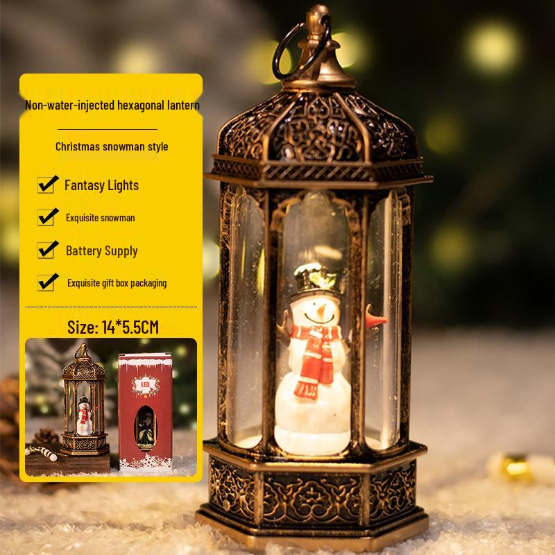 Julgransscen Lysande Vattenlykta - Skrivbordsdekoration & Köpcentrumdekoration