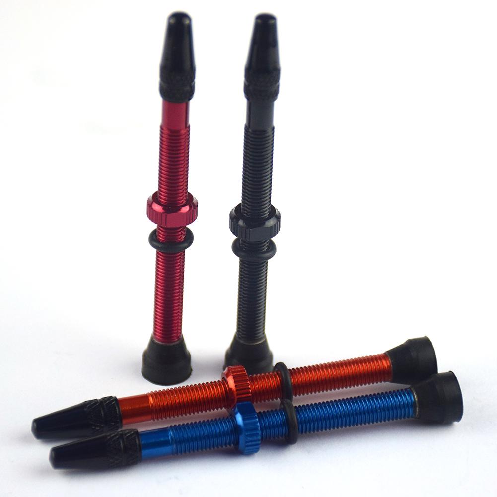 Bike Tire Valve Stems 2Pcs 48/60/78Mm Road Mountain Bike Tyre Aluminum Presta Valve Nozzles
