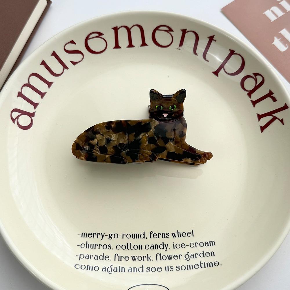 Pet Animal Hair Clip Acetic Acid Shark Clip Cute Acetate Cat Hair Claw  Girl