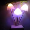 220V 3 LED Colorful Mushroom Lamp Led Night Lights Novelty Mushroom Fungus Night Light EU & US Plug Light Sensor