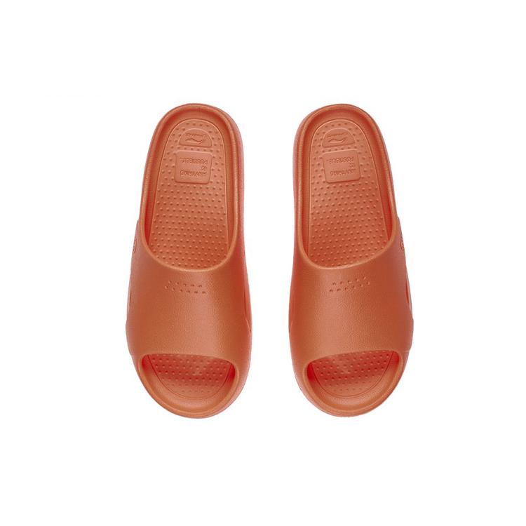 Li Ning Rubber Sole EVA Quiet Slide Slippers Men's Orange AGAS029-2
