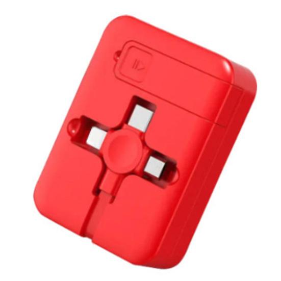Retractable Data Cable Multi Ports Charging Cable for Most Phone Fast Charging 100cm 3-in-1 Cord for Android for IOS