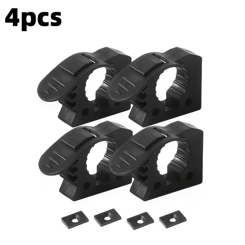 2/4pcs Quick Fist Clamp For Mounting Tools Equipment Rubber Clamp Ideal For Offroad Vehicles, ATV, UTV, Truck Part Accessories