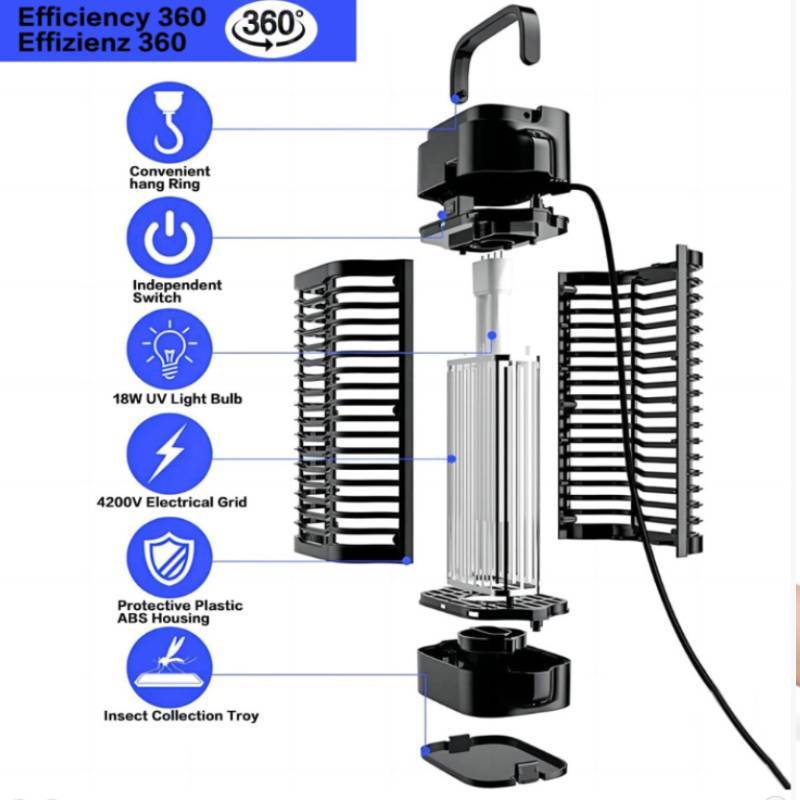 Electric Mosquito Zapper With Uv Light Wave For Indoor Patio Protection