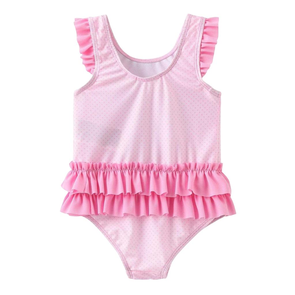 Disney Baby Girls Minnie Mouse Ruffled One Piece Swimsuit