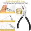 1200Pcs Jump Rings Kit With Lobster Clasps,Plier,Tweezer & Storage Box For DIY Necklace Bracelet Earring Jewelry Making Repair