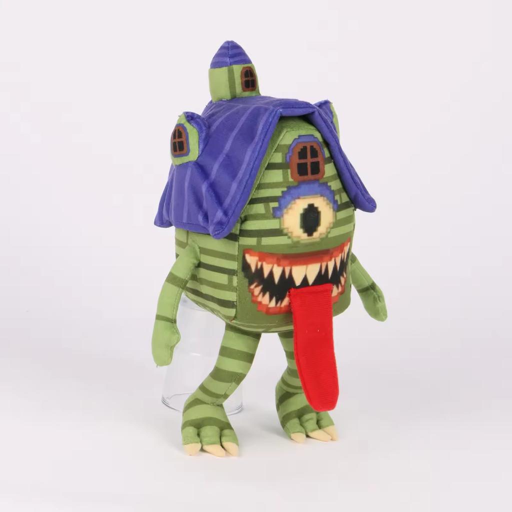 25cm Steal A Brainrot Esok Schule Plüsch Nr. 9 Haus Stofftier Plüsch Stofftier Spielzeug Kawaii Spielzeug für Kinder Weihnachtsgeschenke