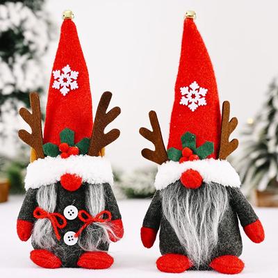 Christmas Ornaments Dwarf Ornaments Faceless Doll Ornaments Forest Old Man Doll