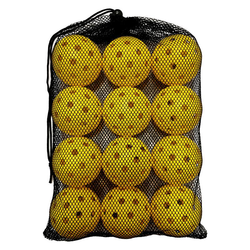 12pcs Pickleball 74MM Durable 40 Holes Outdoor Pickleballs 26g Outdoor for Competition Pickleball Packs of Pickleballs