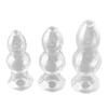 Effective Prostate Toy Smooth Fast Adaptation Rounded Tip Transparent Butt Plug Sex Toy for Bedroom