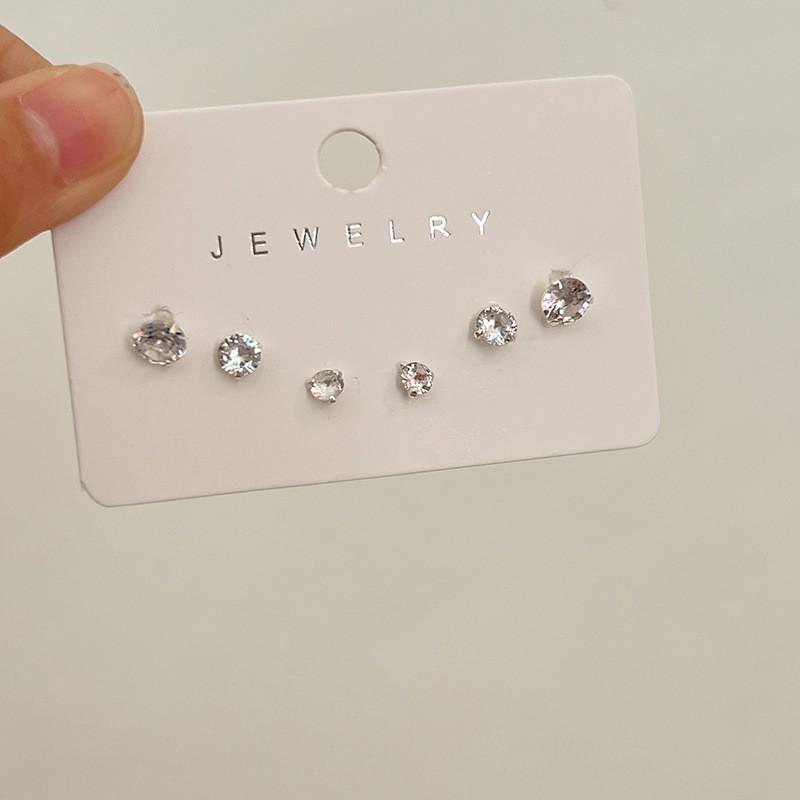 Exquisite Set, Earrings, Niche Design Earrings, Women's High-end Stud Earrings, Women's 6-piece Set