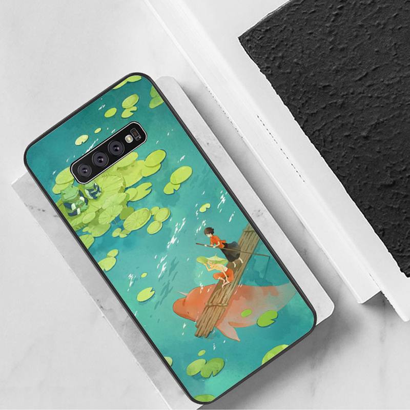 

Чехол для телефона Big Fish & Begonia для Samsung Galaxy S7 Edge Plus S9 S20Plus S20ULTRA S10lite S225G S10 GalaxyS21S30