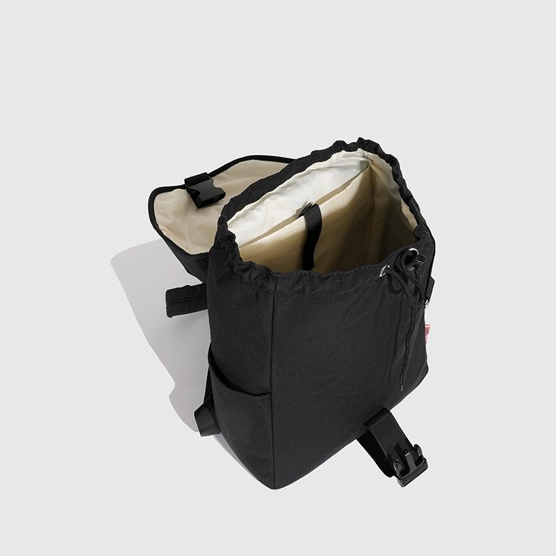 Backpack for Men and Women Lightweight Versatile Large Capacity Student Schoolbag Solid Color Casual Travel Backpack