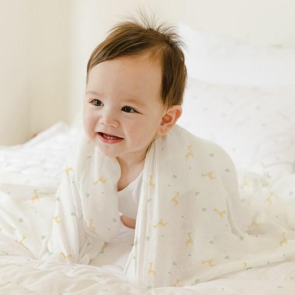 Belmont Bamboo Cotton Mušelín Perfect Swaddle Deka Vnitřní zavinovačka Little Benny 2dílná sada, korejské kojenecké výrobky