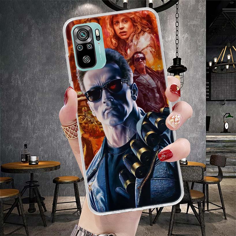 Arnold Schwarzenegger Terminator Soft Phone Case For Xiaomi Redmi Note 15 14 14S 13 12 Pro Plus 12S 11 11S 11E 10 10S 11T 5G Fun