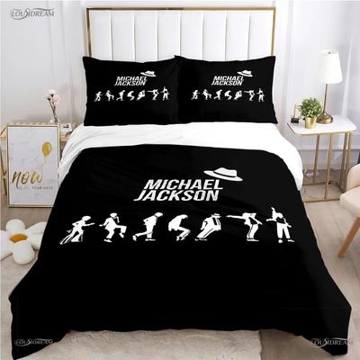 3D Print Michael J-Jackson Bedding Set Bedroom Soft Modern Bedspreads Comefortable Kids Duvet Cover Quilt Cover And Pillowcase