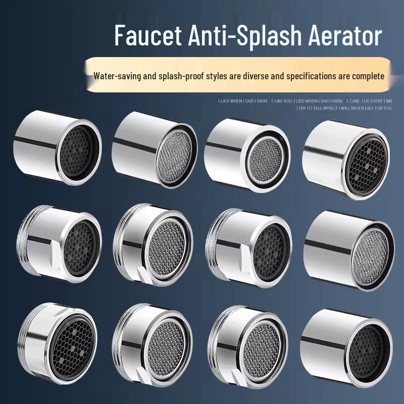 Universal Splash-Proof Faucet Aerator Core - Hot & Cold Water Filter Nozzle