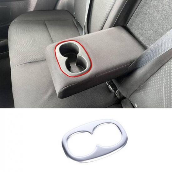 For Mitsubishi Outlander Sport 2011- Matt Silver Rear Water Cup Frame Cover