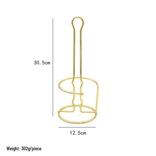 Nordic Kitchen Vertical Napkin Holder - Punch-Free Electroplated Metal Tissue Stand