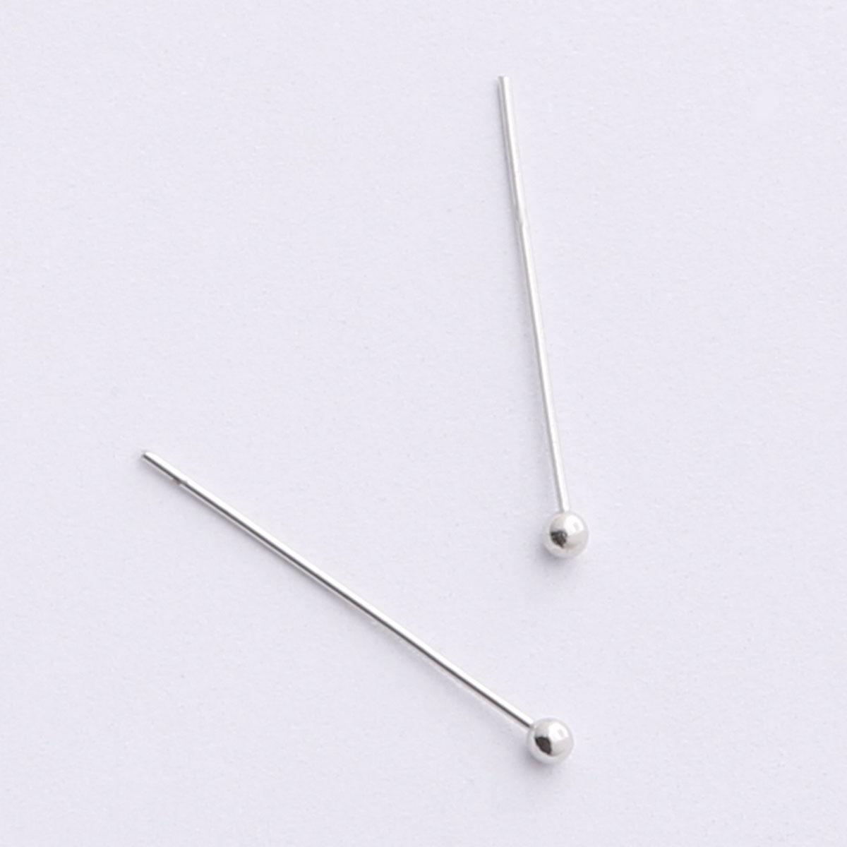 

20 мм Иглы-гвоздики с шариком Материалы для изготовления ювелирных изделий DIY Аксессуары Ожерелье Браслет Серьги 20MM 500pcs роман серебряный