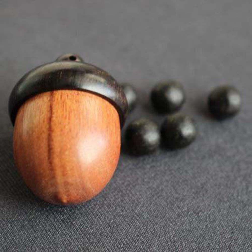 Tablet Container Sandalwood Travel Pill Case Capsules Organizer Wooden Pill Box Granule Storage Box