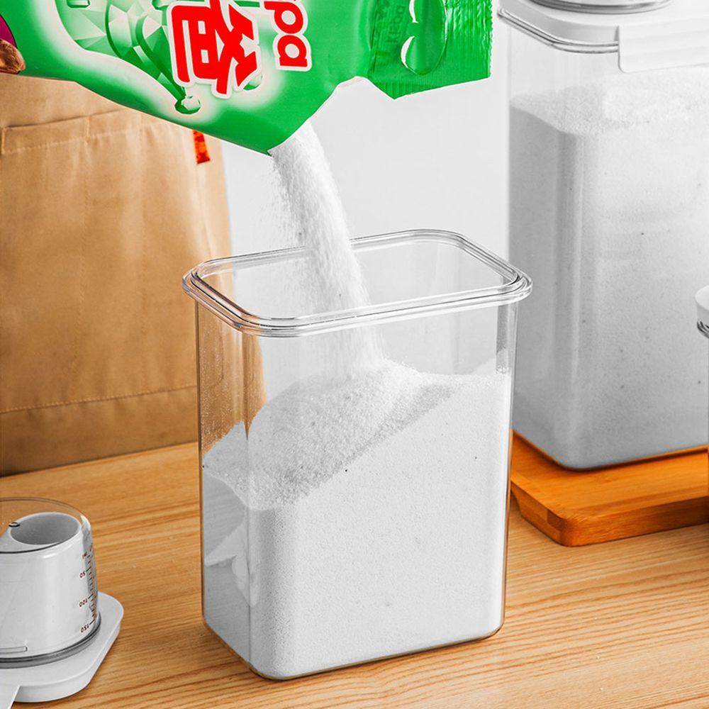 Measuring Cup Detergent Powder Washing Powder Container Storage Bucket Cereal Jar Detergent Box