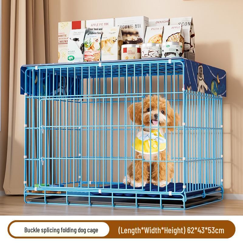 Indoor Pet Cage with Toilet for Small to Medium Dogs & Cats