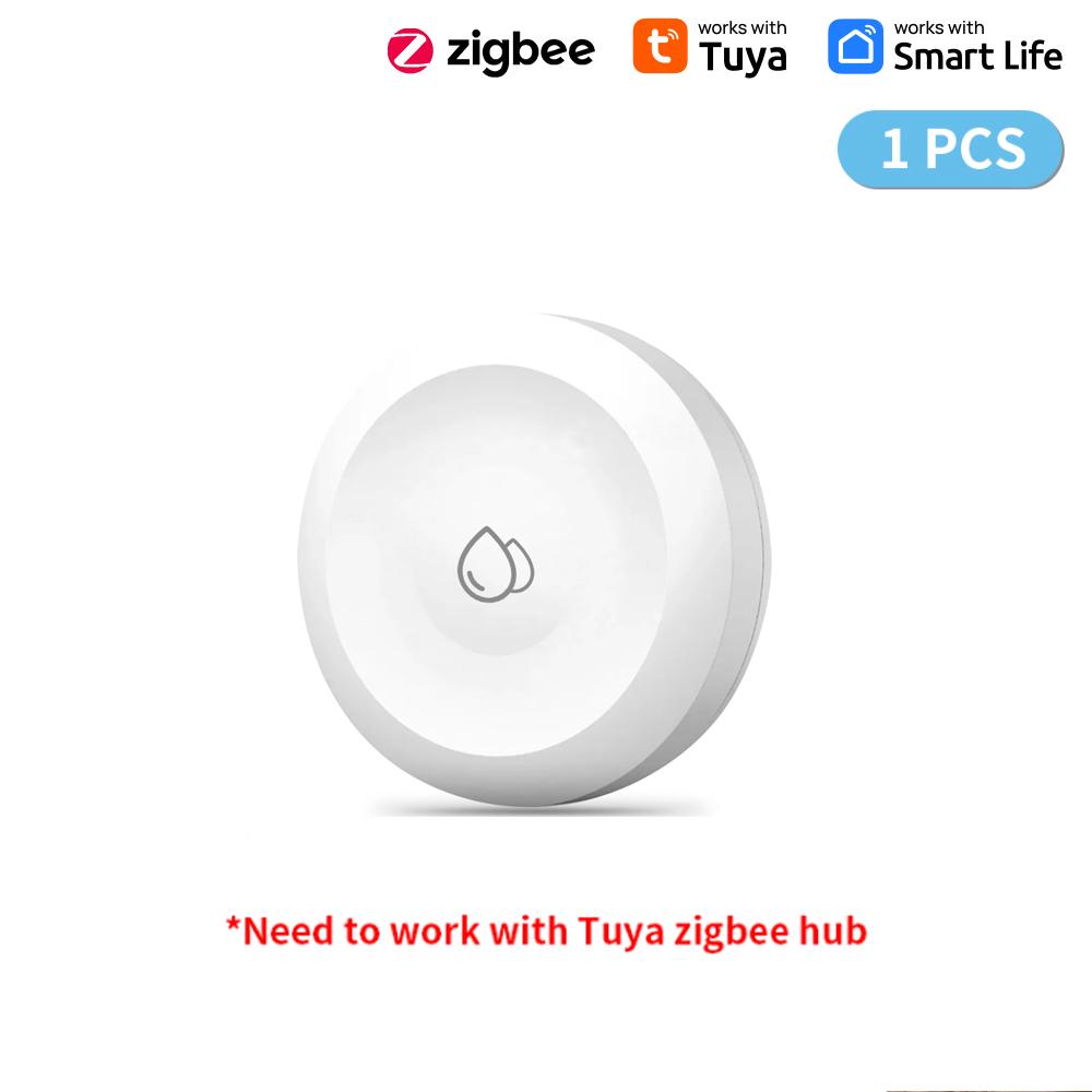 

Tuya Zigbee Water Sensor Flood Water Leakage Detector App Remote Monitoring Support Home Assistant 1pc zigbee