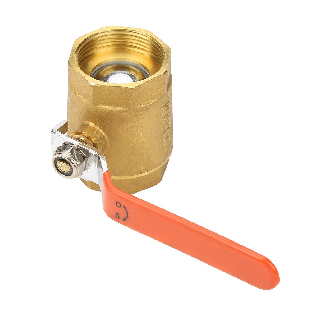 Brass Ball Valve Female Thread Ball Valve 1pc DN40 1-1/2" Brass Pipe Ball Valve 1.6MPa for Water Oil Gas