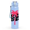1PC Palm Tree Cow Pattern 750ml Color Plastic Sports Water Bottle Leakproof Flip Straw Lid Suitable for Sports Office Home Use