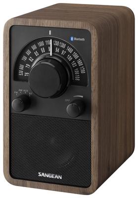 Reproduktor Wood Cabinet apt X HD []Sangean WR-304 FM/AM rádio/Bluetooth (Ořech/černá)