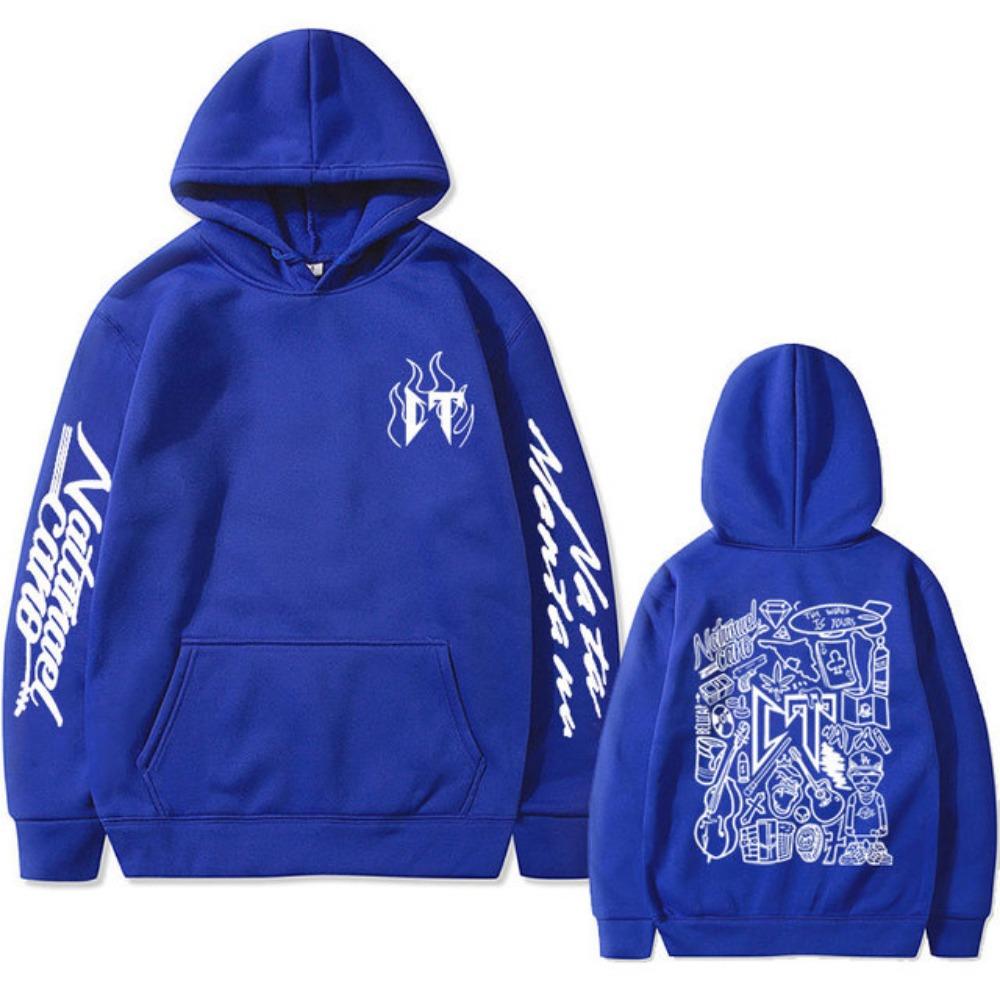 Singer Natanael Cano Corridos Tumbados Sloth CT Double Sided Print Hoodie Male Casual Oversized Pullover Men's Hip Hop Hoodies