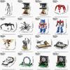 MOOXI Various Film Strangered Things Optimus Prime ET Interstellar Adults Building Blocks Set MOC Bricks Model Kit Toy Boy Gifts
