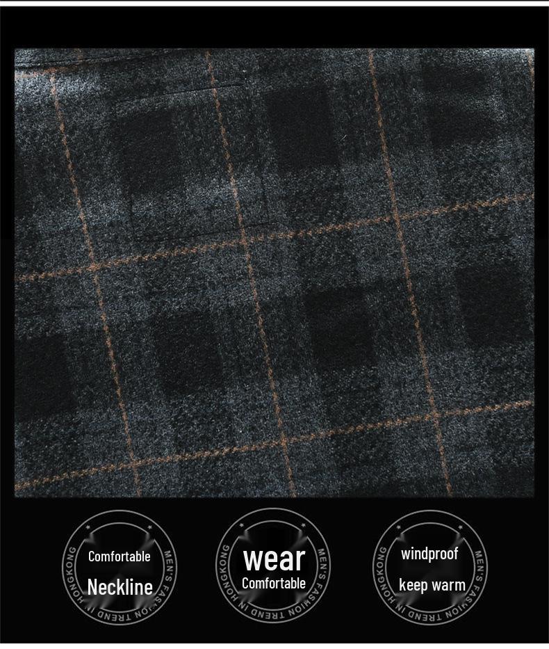 Trendy Plus Size Men's Casual Jacket - Loose Fit Spring/Autumn Versatile Workwear Top