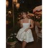 Young Adult Swan Dream French Super Fairy Ballet Style White Puffy Bud Suspender Dress Princess Dress Little Dress