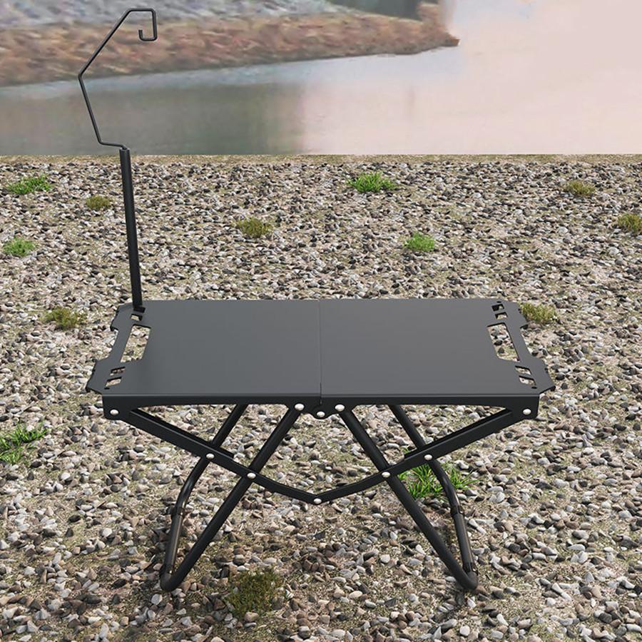Lightweight Folding Picnic Table, Camping Folding Table for Practical Use Outdoors, Space-Saving Design, High Load Capacity