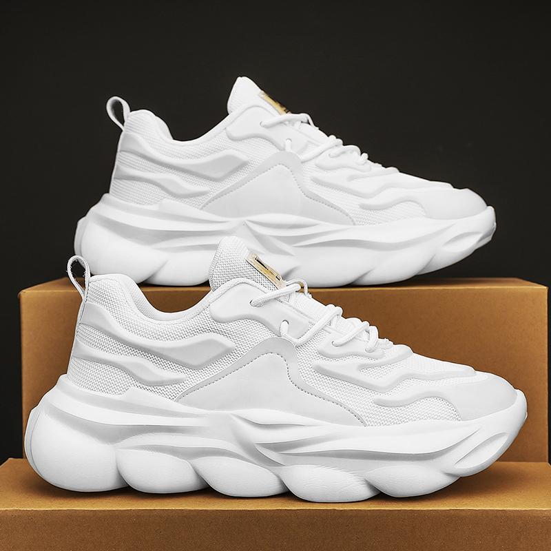 Black New Autumn Mesh Work Labor Insurance Shoes Platform Sports Dad Shoes