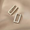 Stainless Steel Square Geometric Earrings For Women Rectangular Gold Metal Earrings Trendy Jewelry Gifts