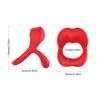 Mouth Clitoral Vibrator Penis Ring, APP Penis Ring Couple Pleasure Sex Toys, Male Female, Male Female Couple Sex Toys with G Spot Clitoral Vibrator