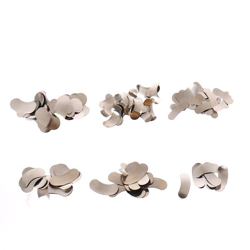 100Pcs Dental Matrix Sectional Contoured Metal Matrices Bands Dental Matrix Rings Full Teeth Replacement Dentsit Oral Care