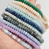 5x8mm Natural Stone Rondelle Beads Colorful Chalcedony Angelite Jades Abacus Quartz Loose Bead for DIY Making Bracelet Accessory
