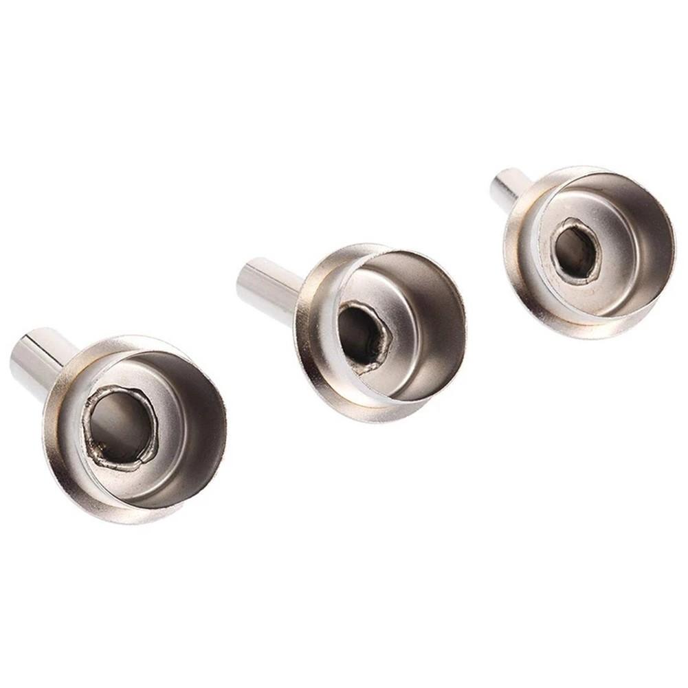 6pcs 45 Degree Curved Nozzles for QUICK 861DW Hot Air Rework Station Stainless Steel Compatible with Various Applications