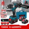 1500W bürstenloser elektrischer Schlagbohrer 20 + 3 Drehmoment 3in1 Elektroschrauber Hammerbohrer Elektrowerkzeuge für Makita 18V Batterie