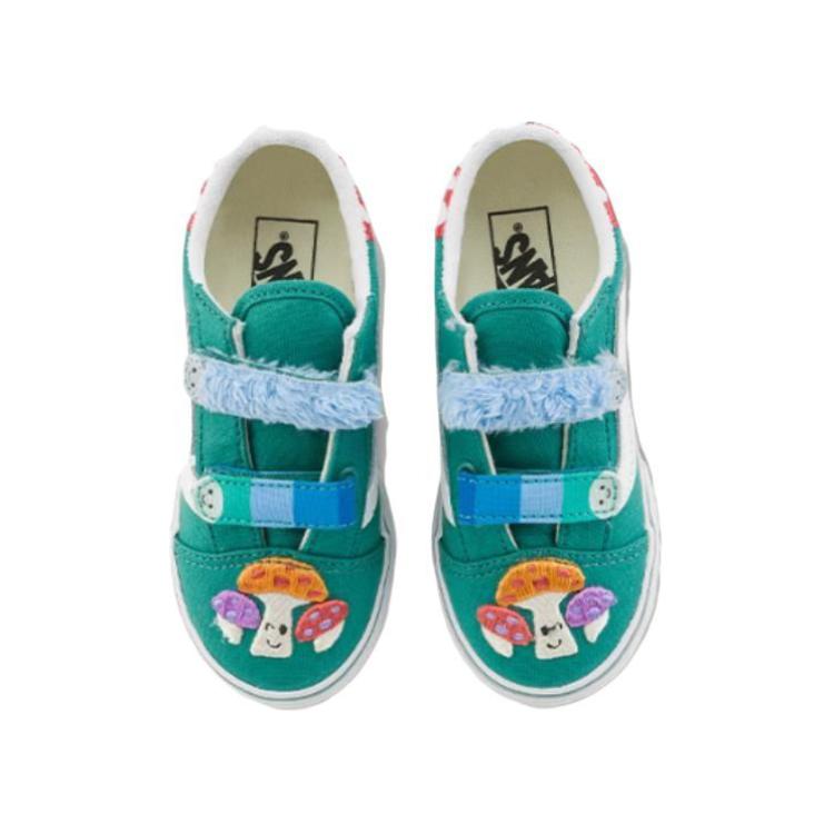 Vans Soft And Comfortable Low-Top Kids Skate Shoes Baby Sneaker Green VN000D1CGRN